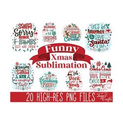 Funny Christmas PNG Sublimation, Funny Santa Claus PNG Sublimation, Christmas Print PNG, Christmas Sublimation Designs, Christmas Bundle Png