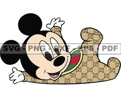 Gucci Mickey Mouse Svg, Fashion Brand Logo 199