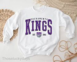 Vintage Sacramento Kings Sweatshirt, Sacramento Basketball Hoodie, Vintage Basketball Fan Shirt,Sacramento Kings Shirt,B