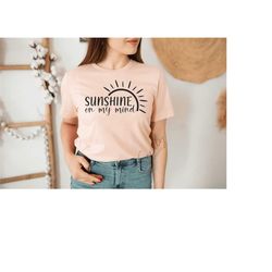 Sunshine On My Mind Svg, Summer Sunshine Svg, Summer shirt svg, Summer svg, Summertime svg, Beach Svg, Cut File For Cric
