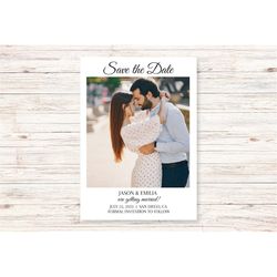 Photo Save the Date Cards Template/Save the Date Postcard Printable/Save the Date Announcement/Polaroid Save the Date/In