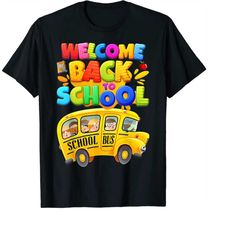 Welcome Back To School Shirt School Bus Driver Mens Boys PNG