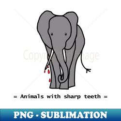 animals with sharp teeth halloween horror elephant - exclusive png sublimation download - instantly transform your sublimation projects