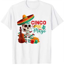 Happy Mexican Cinco de Mayo Sugar Skull Skeleton Festival Fiesta Party Mexico PNG