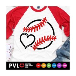 Baseball with Heart Svg, Baseball Mom Svg Dxf Eps Png, Girl Baseball Cut Files, Cheer Sister Shirt Design, Proud Sister, Silhouette, Cricut