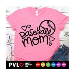Baseball Mom Svg, Cheer Mama Cut Files, Love Baseball Svg, Dxf, Eps, Png, Proud Mom Shirt Design, Mommy Sayings Clipart, Silhouette, Cricut