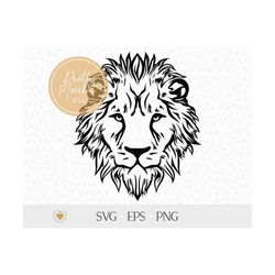 Lion svg, Lion face svg, png files