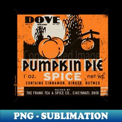 Vintage Pumpkin Spice Label - Exclusive Sublimation Digital File - Perfect for Creative Projects
