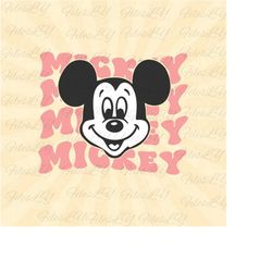 Retro mouse head svg, Family Trip svg, Mickeyy Mouse SVG, mouse trip svg, Vinyl Cut File, Svg, Pdf, Jpg, Png, Ai Printab