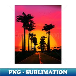 Sunset drive - Stylish Sublimation Digital Download - Perfect for Personalization