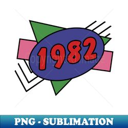 Year 1982 Retro 80s Graphic - Premium PNG Sublimation File - Spice Up Your Sublimation Projects