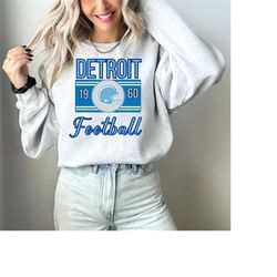 detroit football sweatshirt png football season vintage sweatshirt retro football touchdown png football aunt png footba