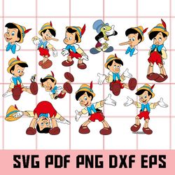 Pinocchio Svg, Pinocchio Png, Pinocchio Eps, Pinocchio Dxf, Pinocchio Clipart, Pinocchio Digital Art, Pinocchio