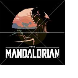 The Mandolorian Svg, Baby Yoda Svg, Grogu Svg, Mando Svg, Vinyl Cut File, Svg, Pdf, Jpg, Png, Ai Printable Design File