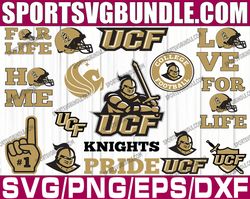 Bundle 15 Files UCF Knights Football Team svg, UCF Knights svg, NCAA Teams svg, NCAA Svg, Png, Dxf, Eps