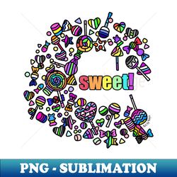 Sweet Rainbow Candy - PNG Transparent Sublimation Design - Unleash Your Inner Rebellion