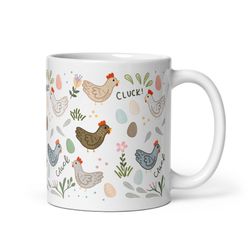 Chicken mug, chicken gifts, chicken lady mug