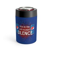 what do i like pepsi and silence cooling can holder | blue red pepsi inspired can holder | keeps drinks cool and fresh a