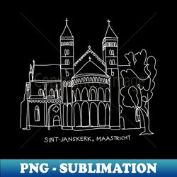 Sint-Janskerk Maastricht The Netherlands - PNG Transparent Sublimation File - Add a Festive Touch to Every Day