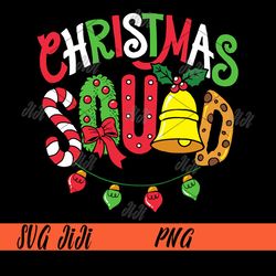 Christmas Squad PNG, Merry Xmas PNG, Retro Christmas PNG