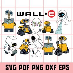 Wall-E SVG, Wall-E Png,  Wall-E Dxf, Wall-E eps, Wall-E clipart, Wall-E digital art, Wall-E digital clipart