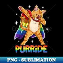 Purride Cat LGBT - Sublimation-Ready PNG File - Create with Confidence