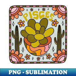 Pisces Cactus - Instant Sublimation Digital Download - Defying the Norms