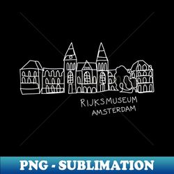 Rijksmuseum Amsterdam The Netherlands - Retro PNG Sublimation Digital Download - Defying the Norms