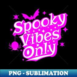 Spooky Vibes Only Retro Pink Halloween - PNG Sublimation Digital Download - Unlock Vibrant Sublimation Designs