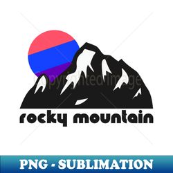Retro Rocky Mountain  Tourist Souvenir National Park Design - Premium Sublimation Digital Download - Stunning Sublimation Graphics