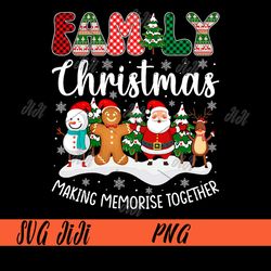Family Christmas 2023 Making Memorise Together PNG, Santa Reindeer PNG, Merry Christmas PNG