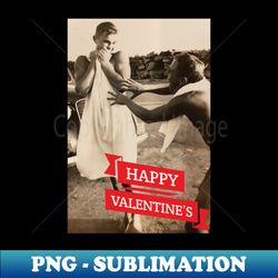 Happy Valentines Vintage Queer Love Photo Design - Exclusive PNG Sublimation Download - Create with Confidence