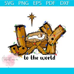 Joy To The World Christmas Christian PNG Sublimation
