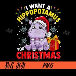 I Want A Hippopotamus For Christmas PNG, Hippopotamus PNG
