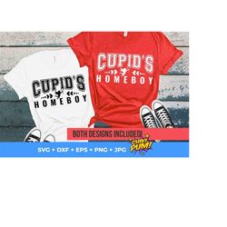 Cupid's Homeboy SVG, Cupid's Homeboy PNG, Boys Valentine T-Shirt, Funny Valentines Cut files