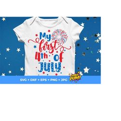 My First 4th of July SVG Png, 1st Fourth of July, 4th of July SVG, Baby 4th of July SVG