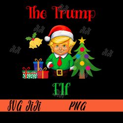 The Trump Elf PNG, Donald Trump Mug PNG, Trump Elf Christmas 2024 PNG