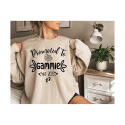 promoted to gammie svg, new baby svg, new gammie t-shirt svg, established year svg, new gammie svg, baby svg, grandma svg,