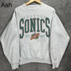 Basketball lover gifts for fans, vintage Seattle Supersonics basketball sweatshirt, NBA Seattle Supersonics shirt, game