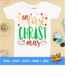 my first christmas svg, baby first christmas svg, baby first xmas svg, my 1st christmas svg, christmas baby svg, newborn 1st christmas