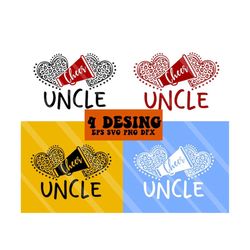 Cheer Uncle Svg, Cheerleading T-shirt Svg, Cheer Squad Svg, Cheerleader Quote Svg, Megaphone Leopard Print Heart Svg, Cheer Uncle Cut File