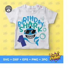 Birthday Shark One svg, Boy Birthday Shark Svg, Kids Cut Files, First Birthday Clipart,  1st Birthday Shirt