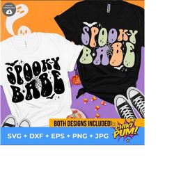 Spooky Babe SVG Cut File For Cricut or Silhouette, Halloween Svg, Halloween Clipart, Svg For Shirt, Sublimation Design