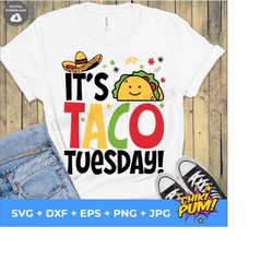 Taco Tuesday SVG, It's Taco Tuesday SVG, Taco quote svg, Taco designs svg, Tuesday svg, Love tacos SVG, Taco png eps dxf