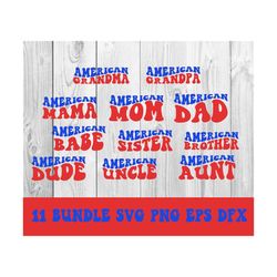 American Family Bundle SVG, American Family Svg, American Mom T-Shirt Svg, 4th Of July Patriotic, Love U.S.A Svg, Svg Png