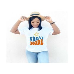 Vacay Mode Svg, Summer Svg, Vacation T-Shirt Svg, Funny Vacay Svg, Vacay Svg, Beach Svg,  Lake Svg, Travel Svg, Wavy Stacked Svg