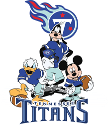 Tennessee Titans svg, Disney and friens NFL SVG, Minnie Mickey Donald Svg, Sports Svg, Sport logo, Digital download