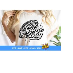Game Day SVG Png, Leopard Football Svg, Football Game Day Svg, Football Svg, Game Day Shirt Svg, Game Day Vibes Svg, Cricut, Png Sublimation