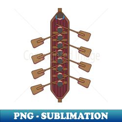 Rowing Rowboat Boat Boating Kayak Outrigger Rowing Team Coach - Instant PNG Sublimation Download - Bold & Eye-catching
