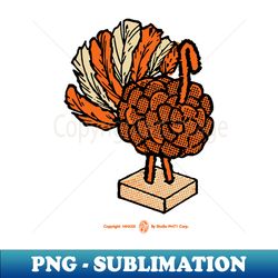 Vintage Pinecone Turkey - High-Resolution PNG Sublimation File - Perfect for Creative Projects